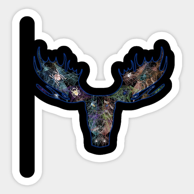 Web Head Moose v3.1 Sticker by AJ Leibengeist